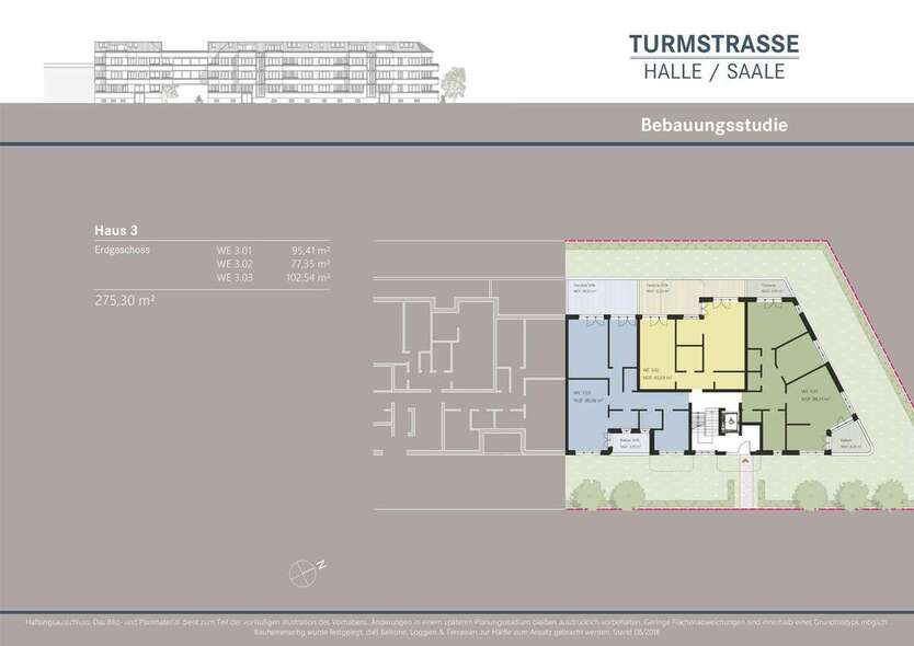 Projektiertes Baugrundstück für ca. 2.731 m² vermietbare Fläche zimmer