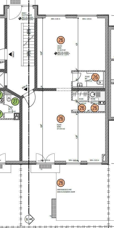 Vielseitig nutzbare Einheit mit Gartenanteil und Stellplatz in gefragter Lage 3 zimmer