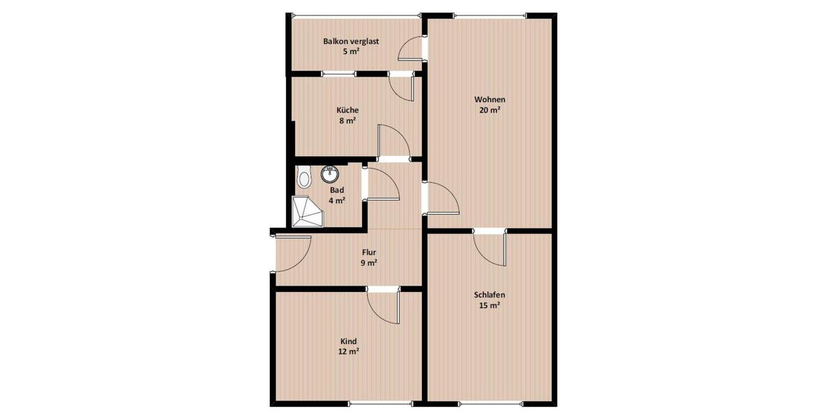 Hochparterre Hohenmölsen - 3 Zimmer, 67 m&sup2;, 62.000&euro; | Angebot:25253817