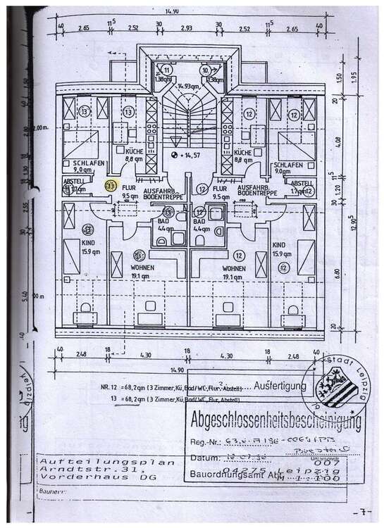 Über den Dächern der Südvorstadt: 3-Raumwohnung mit Spitzboden in Bestlage 3 zimmer
