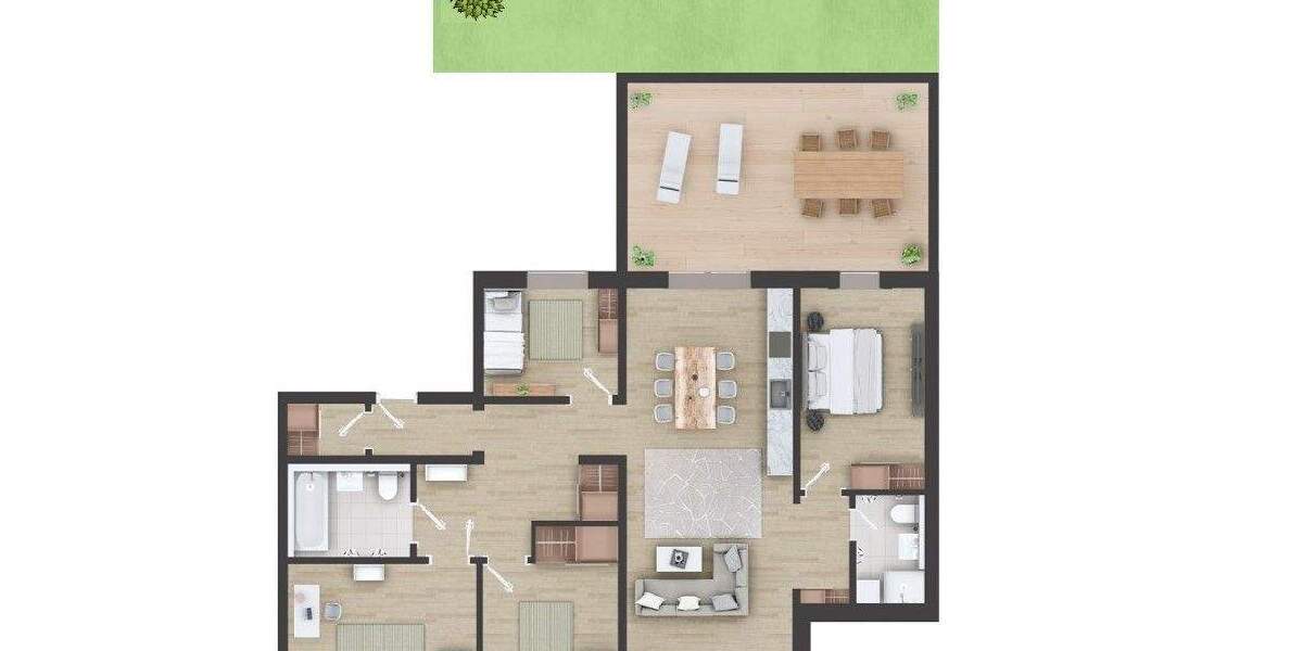 Etagenwohnung Leipzig Gohlis-Süd - 5 Zimmer, 146 m&sup2;, 699.000&euro; | Angebot:25673704