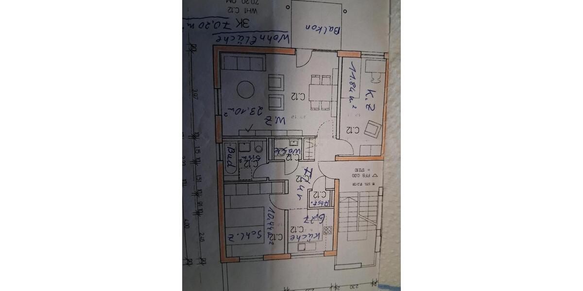 Erdgeschoßwohnung Hohenmölsen - 3 Zimmer, 70 m&sup2;, 750&euro; | Angebot:25649079
