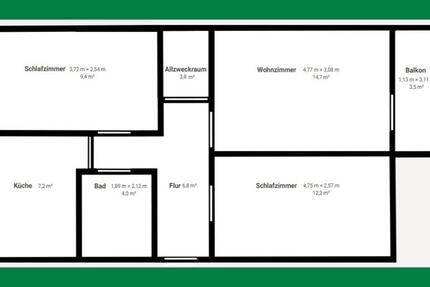 Wohnung Leipzig Nordost - 3 Zimmer, 60 m&sup2;, 620&euro; | Angebot:25538967