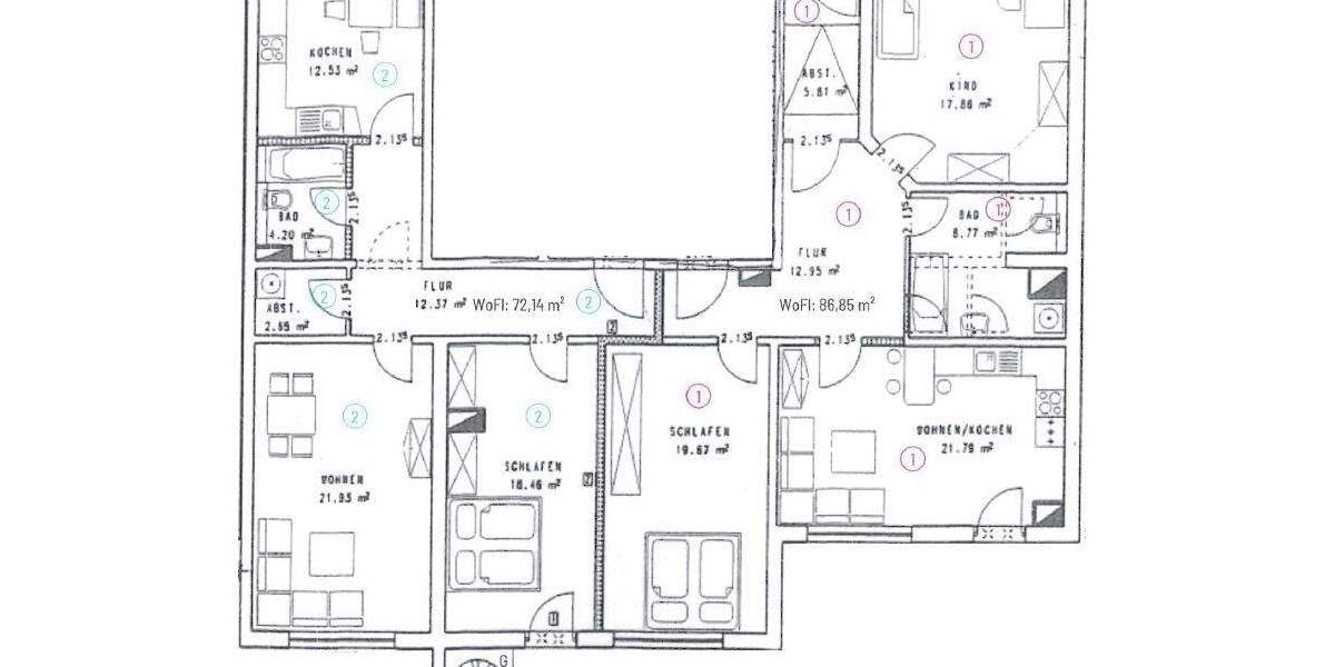 Etagenwohnung Leipzig Südvorstadt - 5 Zimmer, 159 m&sup2;, 584.400&euro; | Angebot:26017834