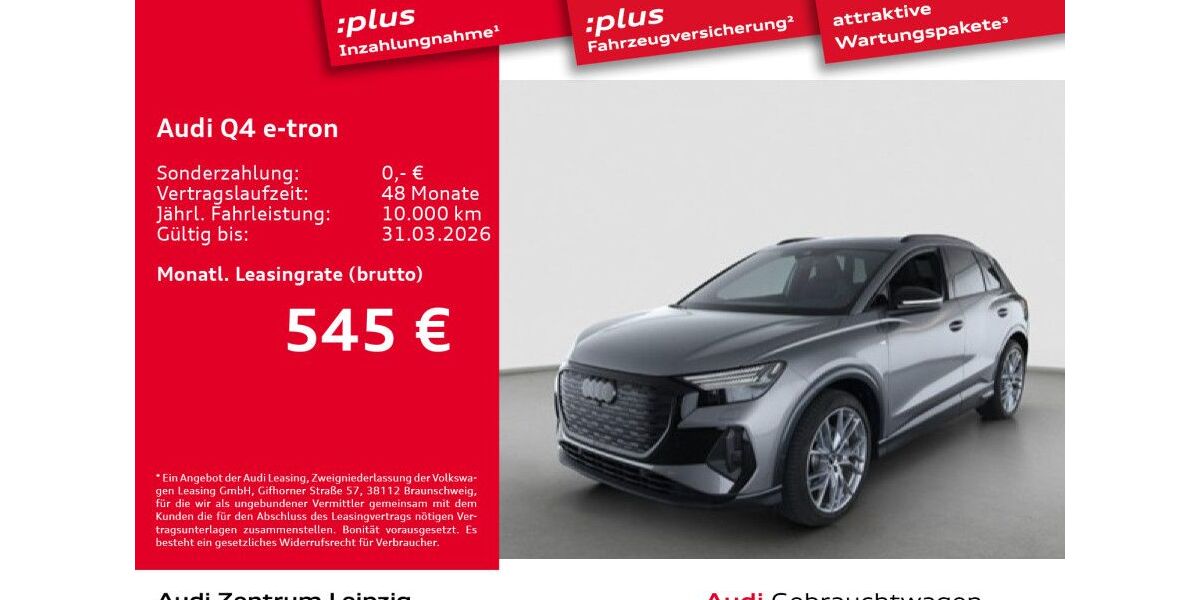 Audi Q4 e-tron 7.402 km 55.880 &euro; Leipzig 04129