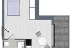 Etagenwohnung Leipzig Süd - 1 Zimmer, 35 m&sup2;, 569&euro; | Angebot:22744124