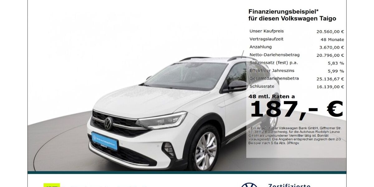 VW Taigo 7.150 km 20.560 &euro; Leuna 06237