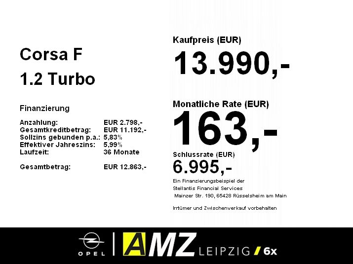 Opel Corsa 19.250 km 13.990 &euro; Leipzig 04179