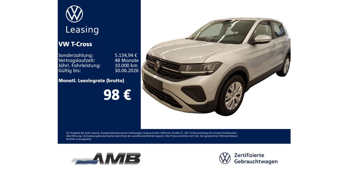VW T-Cross 12.420 km 18.830 &euro; Borna 04552