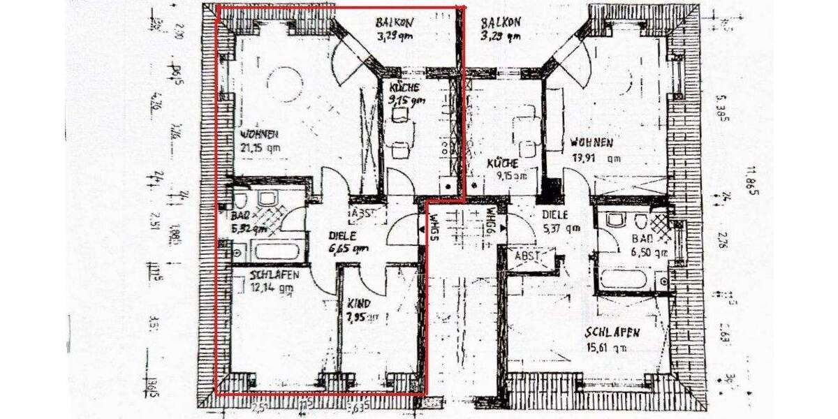 Etagenwohnung Groitzsch - 3 Zimmer, 66 m&sup2;, 115.000&euro; | Angebot:25682742