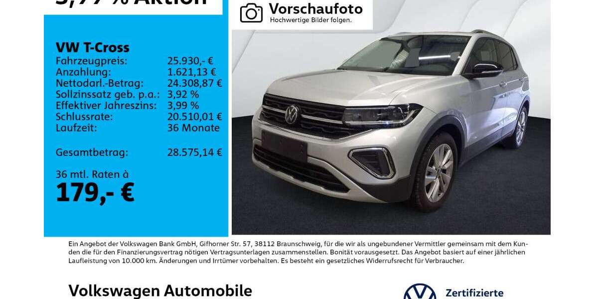 VW T-Cross 13.367 km 25.931 &euro; Leipzig 04277