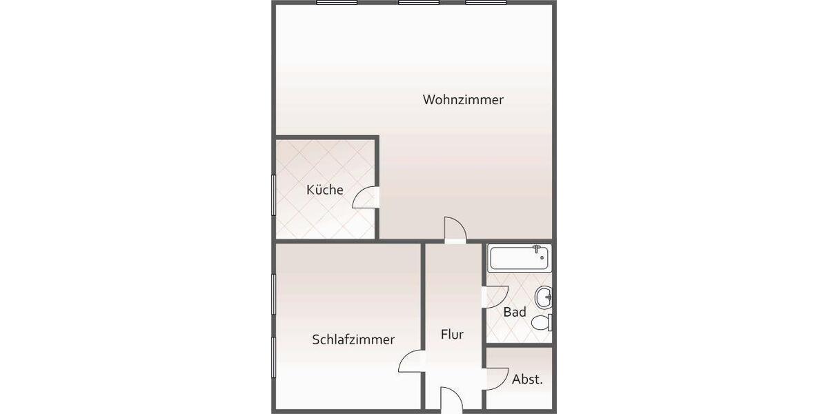 Etagenwohnung Grimma - 2 Zimmer, 59 m&sup2;, 349&euro; | Angebot:24872594