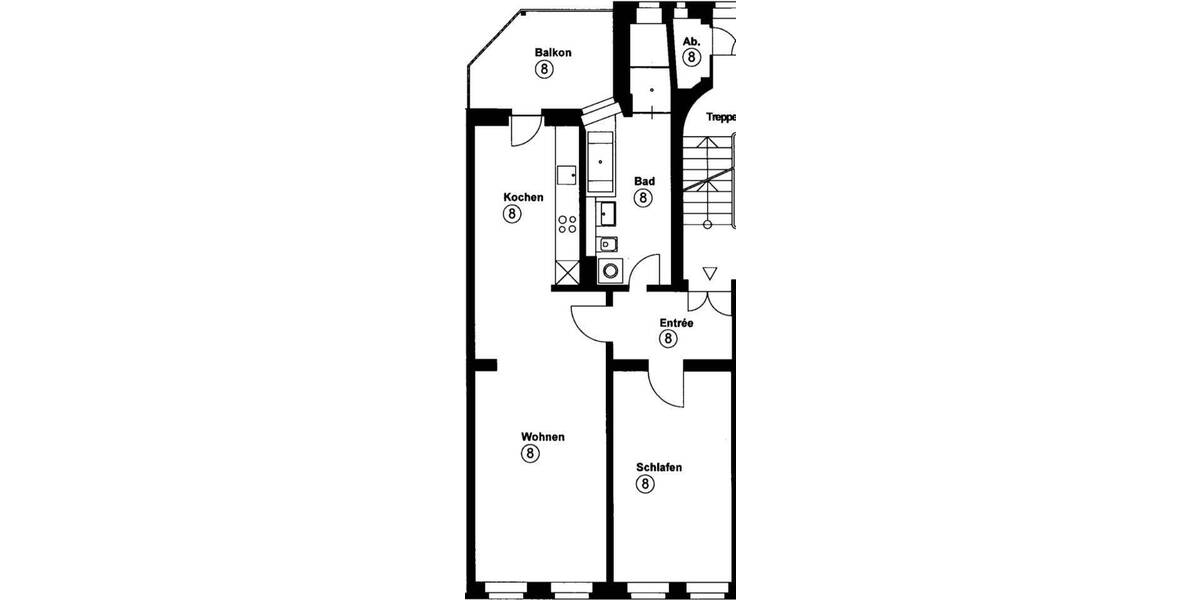 Etagenwohnung Leipzig Leutzsch - 2 Zimmer, 68 m&sup2;, 730&euro; | Angebot:26797154