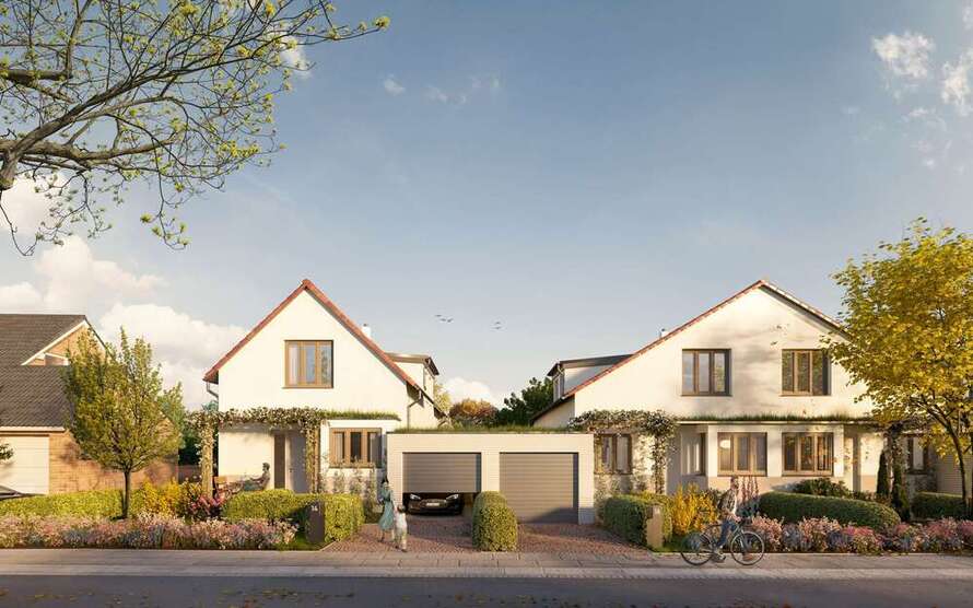 Wohnen, wo andere Golf spielen - Doppelhaushälfte mit Terrasse & Garten 5 zimmer