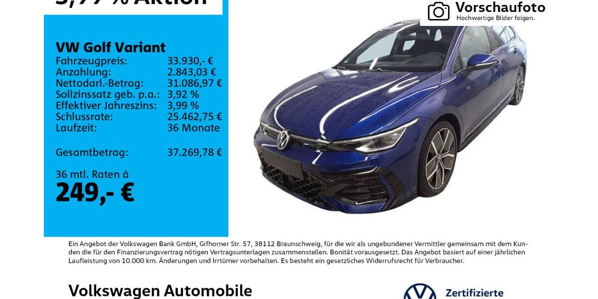VW Golf 9.094 km 33.930 &euro; Leipzig 04277