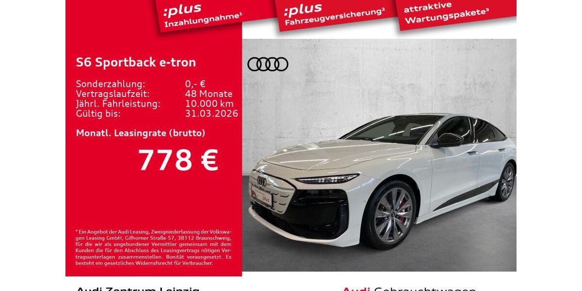 Audi S6 e-tron 5.256 km 86.980 &euro; Leipzig 04129