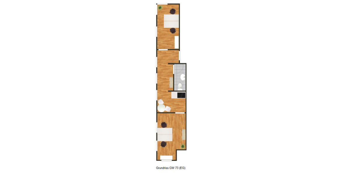 Erdgeschoßwohnung Leipzig Süd - 2 Zimmer, 46 m&sup2;, 145.000&euro; | Angebot:25327414