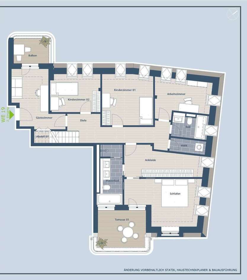 *ERSTBEZUG* Ca. 195 m² große Penthouse-Wohnung mit 6,5 Räumen mit Blick zum Wasser in Bestlage ! 6 zimmer