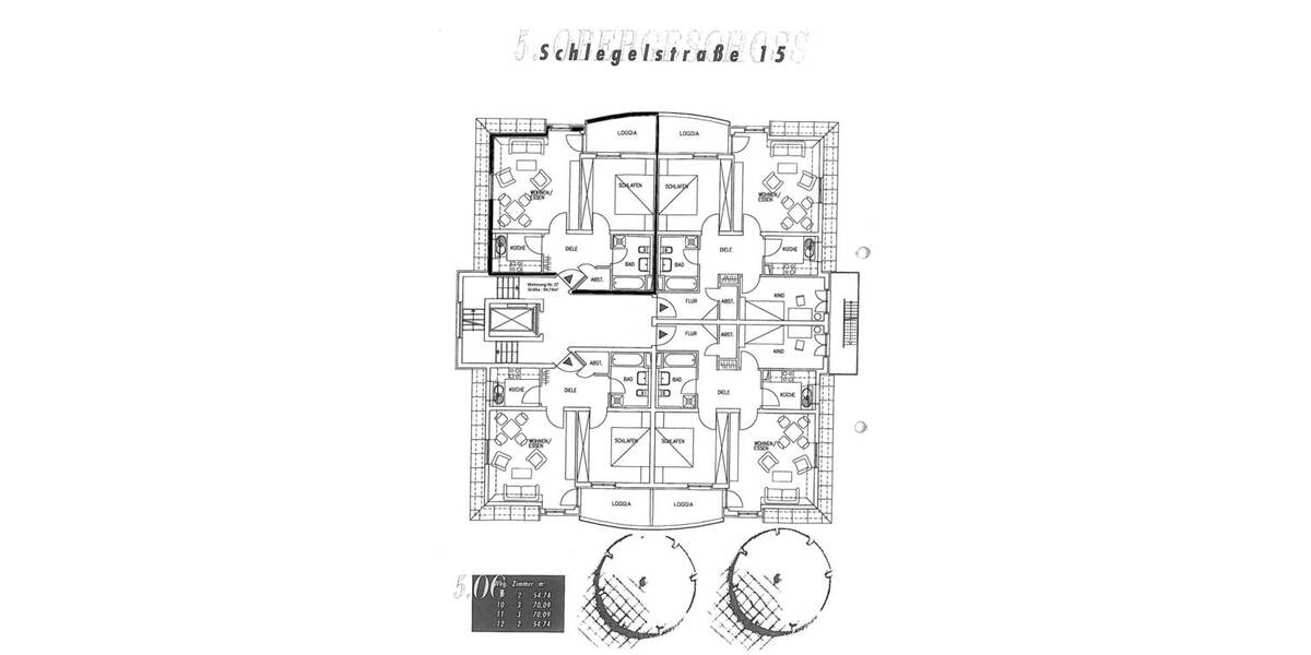 Etagenwohnung Leipzig Südvorstadt - 2 Zimmer, 54 m&sup2;, 225.000&euro; | Angebot:25821799