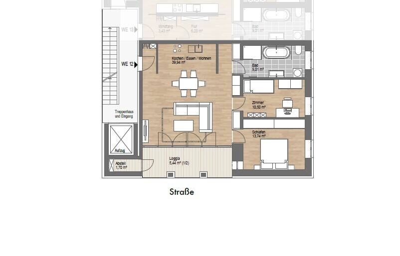 Etagenwohnung Leipzig Eutritzsch - 3 Zimmer, 80 m&sup2;, 422.000&euro; | Angebot:26029542