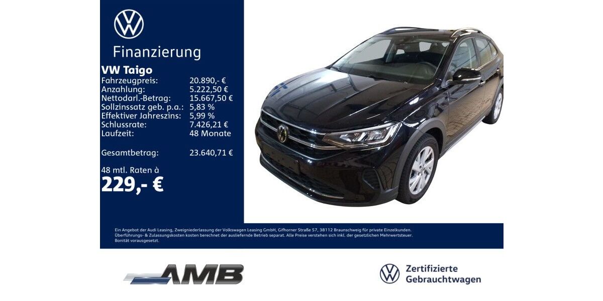 VW Taigo 15.360 km 20.430 &euro; Borna 04552