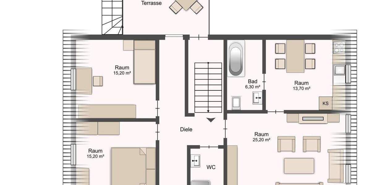 Hochwertig saniert: Event-Location + 3 Wohnungen | Photovoltaik | Optional mit Bauland! zimmer