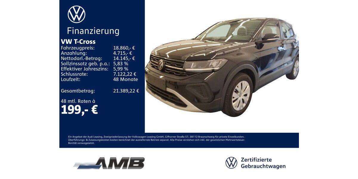 VW T-Cross 6.080 km 18.860 &euro; Borna 04552