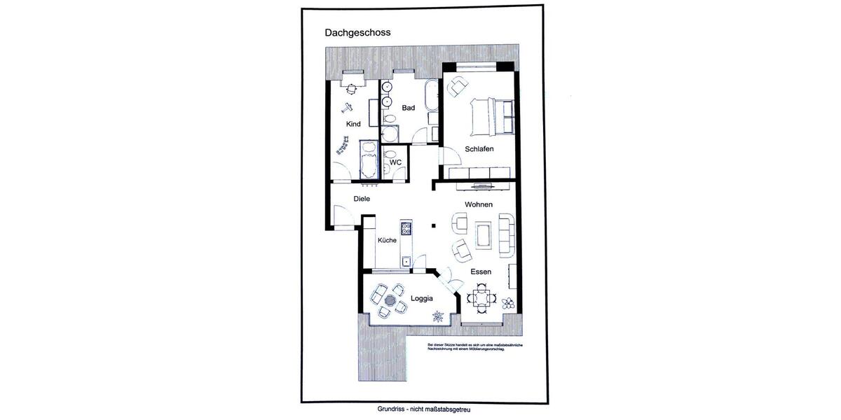 Dachgeschoßwohnung Leipzig Altwest - 3 Zimmer, 90 m&sup2;, 439.000&euro; | Angebot:26480421