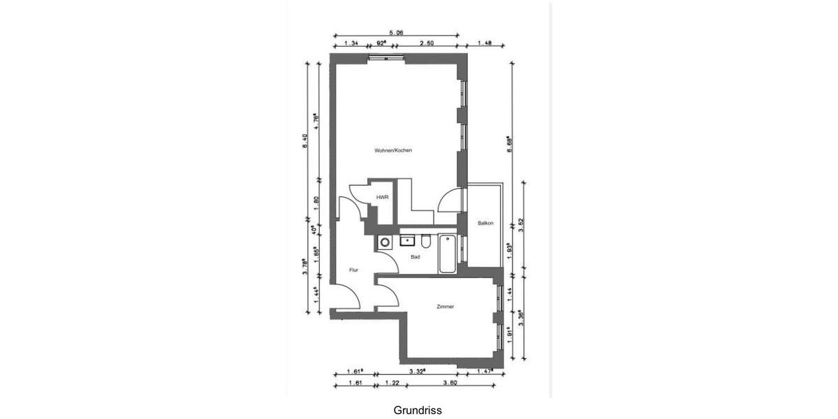 Etagenwohnung Leipzig Süd - 2 Zimmer, 62 m&sup2;, 800&euro; | Angebot:25362038