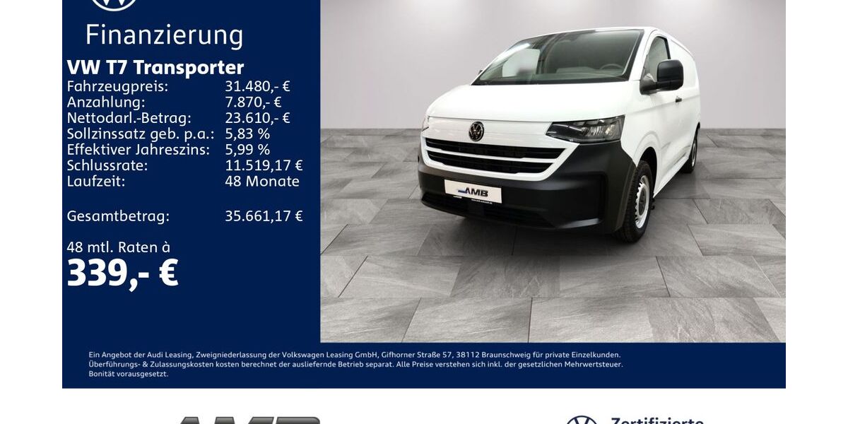 VW T7 Transporter 13.000 km 31.390 &euro; Borna 04552