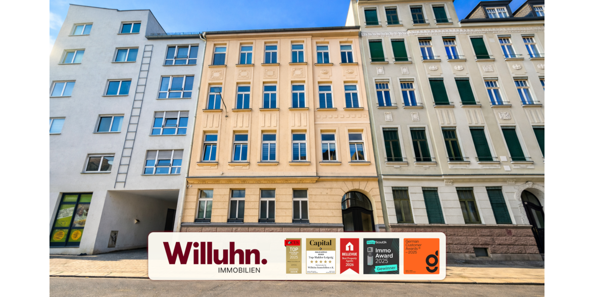 Etagenwohnung Leipzig Altwest - 4 Zimmer, 93 m&sup2;, 1.337&euro; | Angebot:25812849