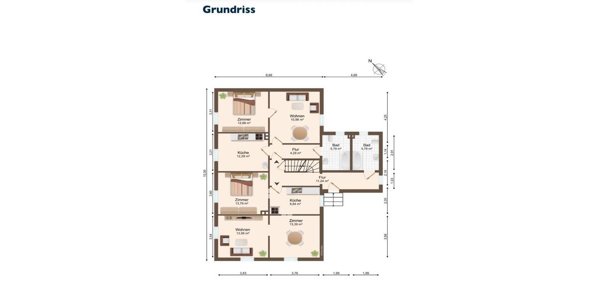 Mehrfamilienhaus, Wohnhaus Delitzsch - 13 Zimmer, 201 m&sup2;, 449.000&euro; | Angebot:26412564