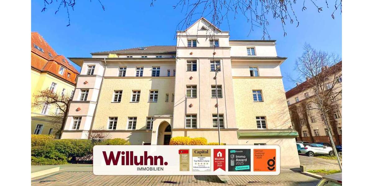 Etagenwohnung Leipzig Gohlis-Süd - 2 Zimmer, 67 m&sup2;, 808&euro; | Angebot:26454307