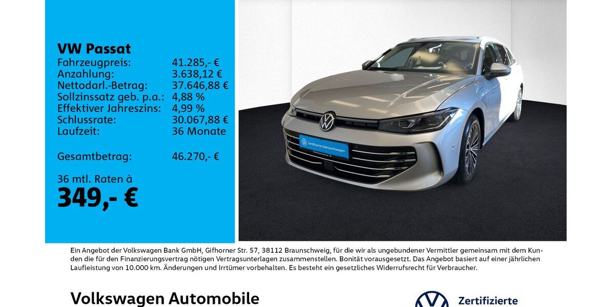 VW Passat 3.743 km 40.680 &euro; Leipzig 04178