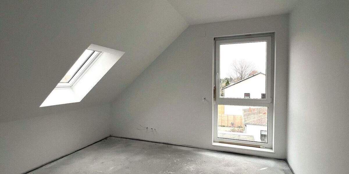 Ruhe mit Blick über Felder: Exklusives wohngesundes Plusenergie-Doppelhaus, S-Bahn fußläufig 6 zimmer