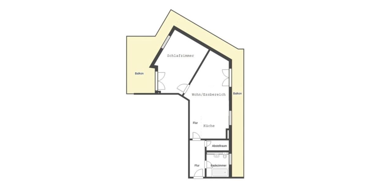 Dachgeschoßwohnung Kabelsketal - 2 Zimmer, 89 m&sup2;, 710&euro; | Angebot:25407100