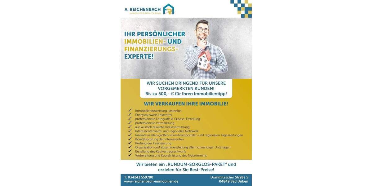 Bungalow Löbnitz - 4 Zimmer, 130 m&sup2;, 1.400&euro; | Angebot:25796562