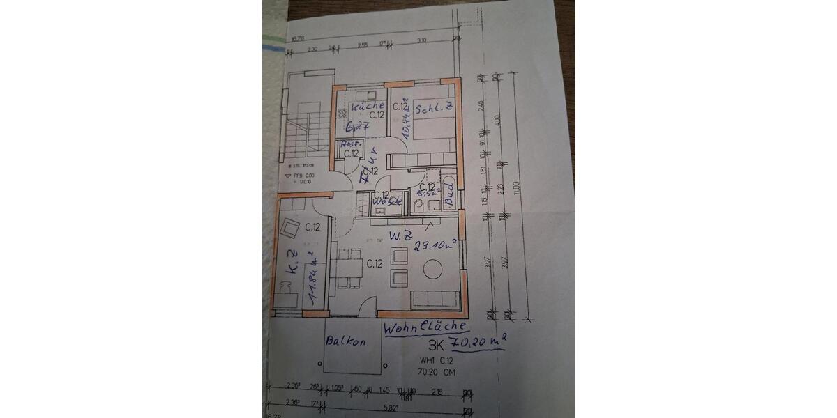 Erdgeschoßwohnung Hohenmölsen - 3 Zimmer, 70 m&sup2;, 750&euro; | Angebot:25649079