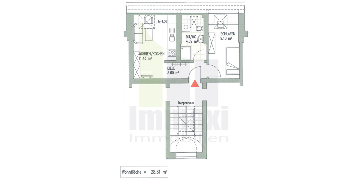 AB JUNI + EUTRITZSCH + 1 ZIMMER MIETWOHNUNG + DACHGESCHOSS - Dachgeschoßwohnung Leipzig Eutritzsch | Angebot:26659906