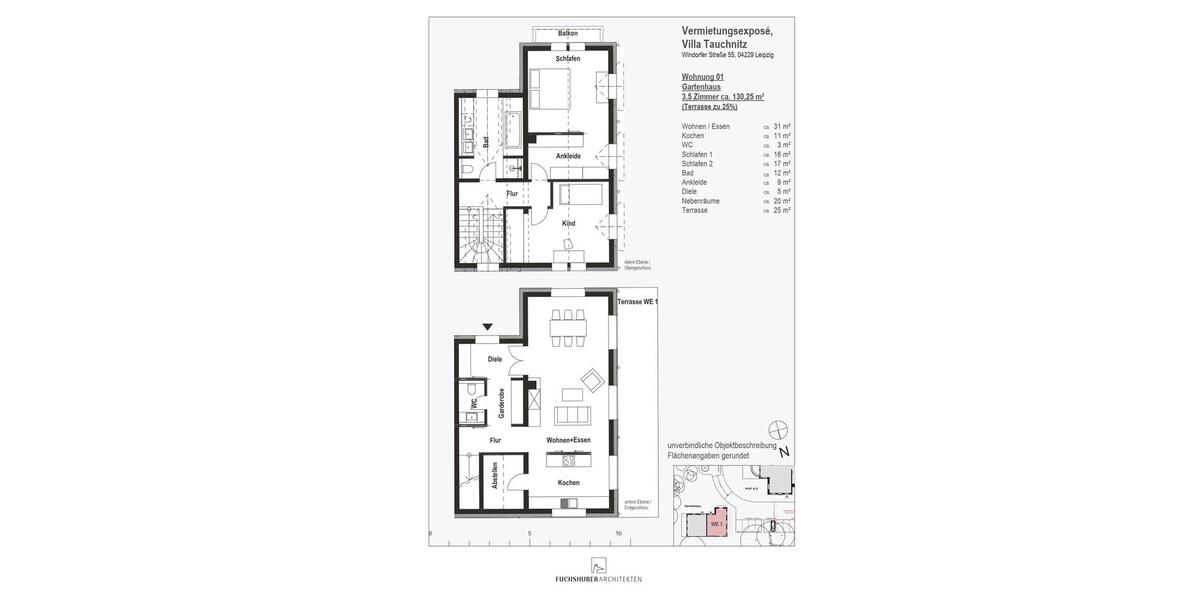 Maisonettenwohnung Leipzig Altwest - 3.5 Zimmer, 130 m&sup2;, 1.599&euro; | Angebot:26339273