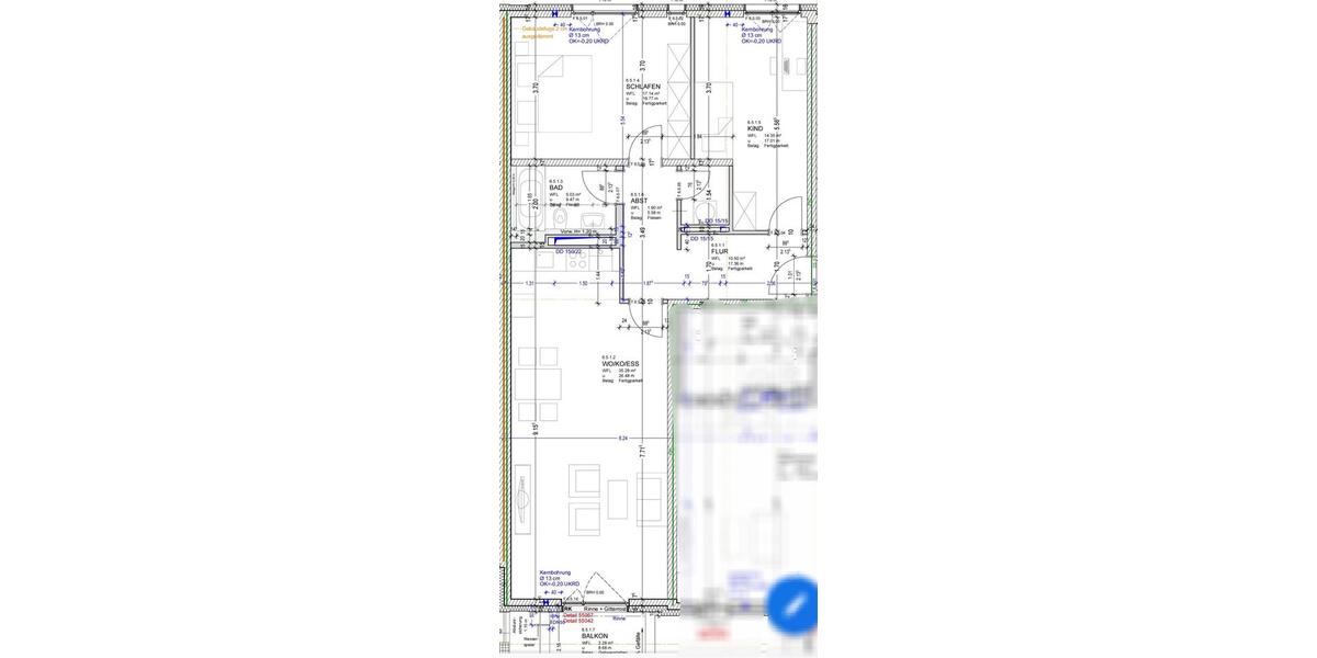 Etagenwohnung Leipzig Altwest - 3 Zimmer, 86 m&sup2;, 1.388&euro; | Angebot:25414636