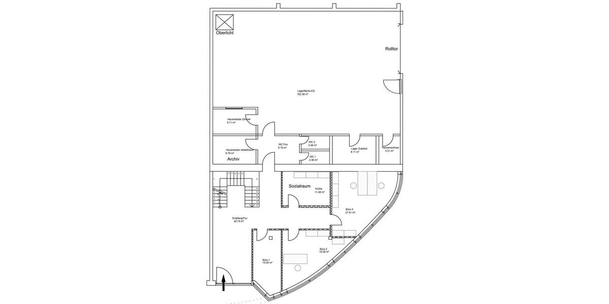 Moderne Gewerbefläche mit Büro + Lager, Freifläche + SP möglich zimmer