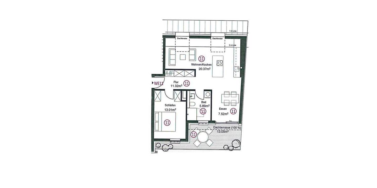 Dachgeschoßwohnung Leipzig Südost - 2 Zimmer, 62 m&sup2;, 930&euro; | Angebot:26249455