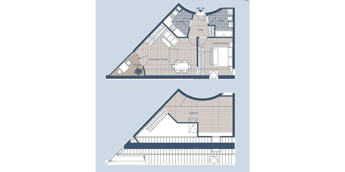 Etagenwohnung Leipzig Lindenau - 2 Zimmer, 72 m&sup2;, 245.100&euro; | Angebot:25997397