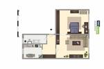 Etagenwohnung Zwenkau Kotzschbar - 2 Zimmer, 47 m&sup2;, 345&euro; | Angebot:26433639