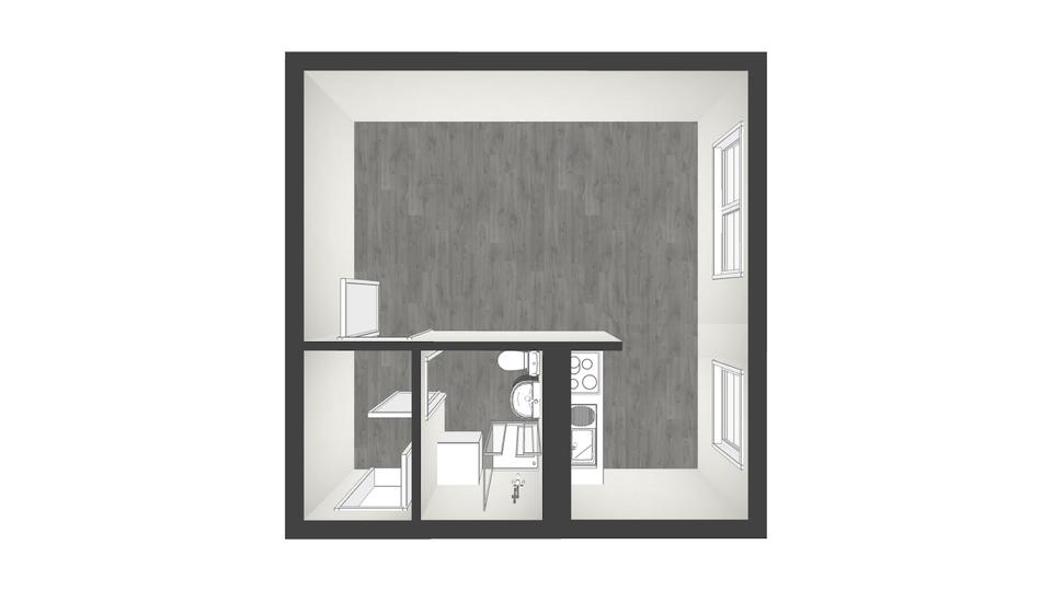 Etagenwohnung Leipzig Lausen-Grünau - 1 Zimmer, 33 m&sup2;, 344&euro; | Angebot:26130448