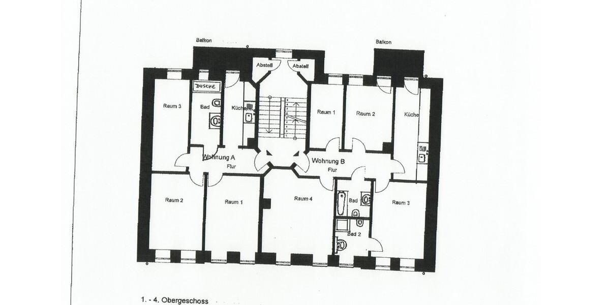 Etagenwohnung Leipzig Nordost - 3 Zimmer, 84 m&sup2;, 955&euro; | Angebot:25822720