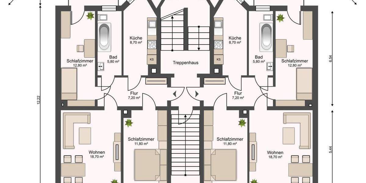 Mehrfamilienhaus, Wohnhaus Leipzig Kleinzschocher - 2 Zimmer, 707 m&sup2;, 1.990.000&euro; | Angebot:26528112