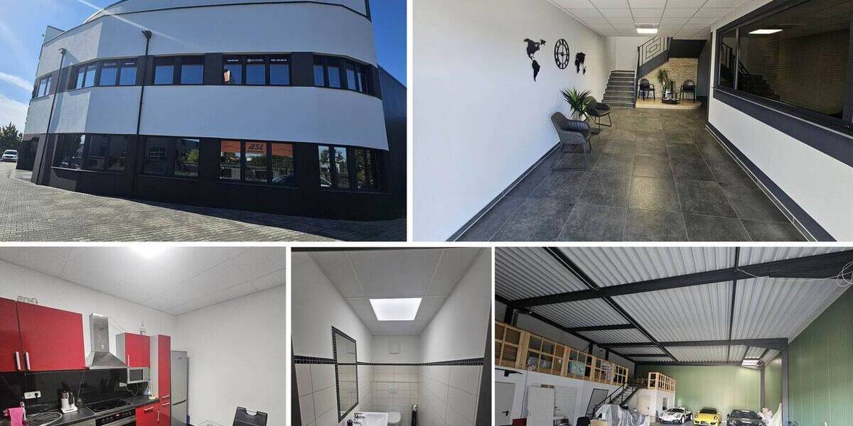 Moderne Gewerbefläche mit Büro + Lager, Freifläche + SP möglich zimmer