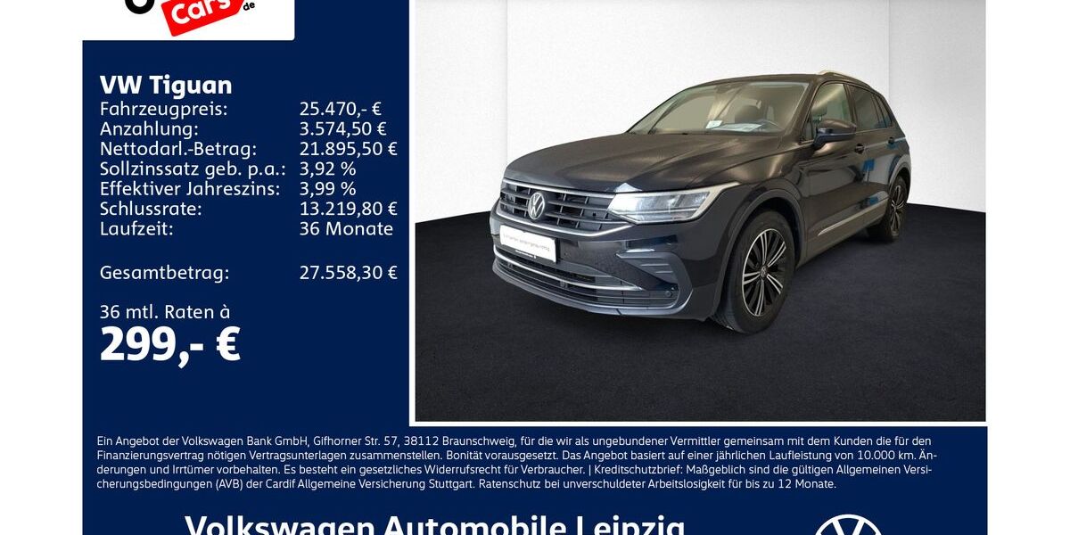 VW Tiguan 88.882 km 24.470 &euro; Leipzig 04277